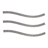 TRILHO FLEXÍVEL DE LATÃO 880MM CADA COM 3 PEÇAS ESCALA HO 1/87 FRATESCHI FRA 4880 3